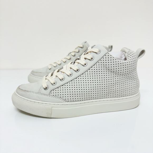 J/SLIDES Ludlow High Top Sneakers Perforated Nubuck Leather Size 7M‎ - Picture 3 of 8
